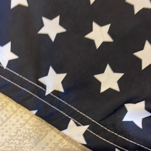Mish Boys Navy Blue with White Stars Boys Swim Trunks - Picture 6 of 6